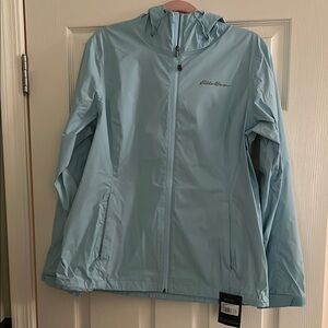 Eddie Bauer Blue rip PAC rainJacket Versatile Outdoor Essential
